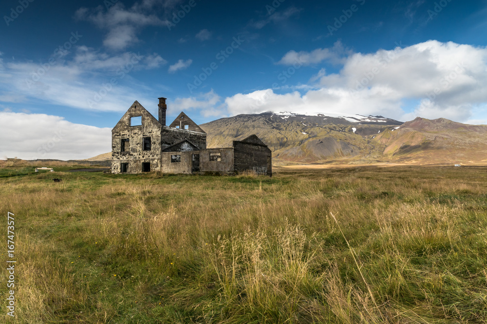 Verlassenes Haus bei Dagverðará auf der Snaefellsnes Halbinsel Verlassenes Haus bei Dagverðará auf der Snaefellsnes Halbinsel