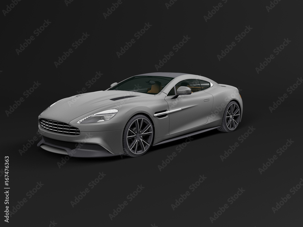 Fototapeta premium Modern Car isolated on dark background
