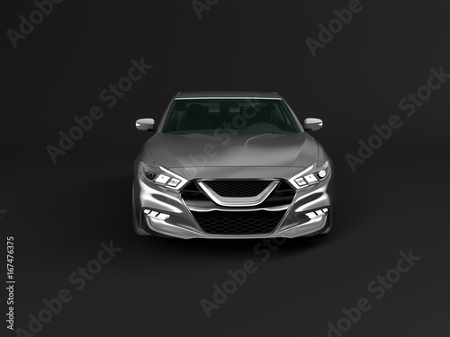 Car isolated on black background