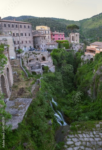 Italy.Tivoli. Villa of Manlio Vopisco. Parcheggio Piazza Massimo photo