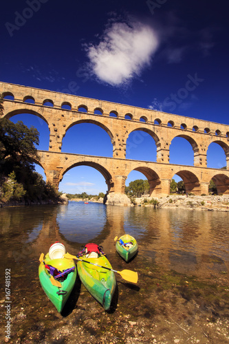 Pont du Gard et canoé