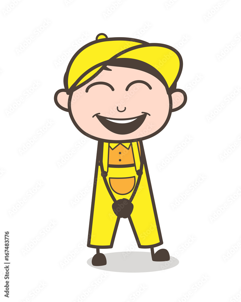Cartoon Cheerful Boy Face Vector Illustration Cartoon Cheerful Boy Face Vector Illustration