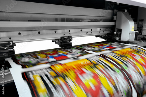large printer format inkjet working
