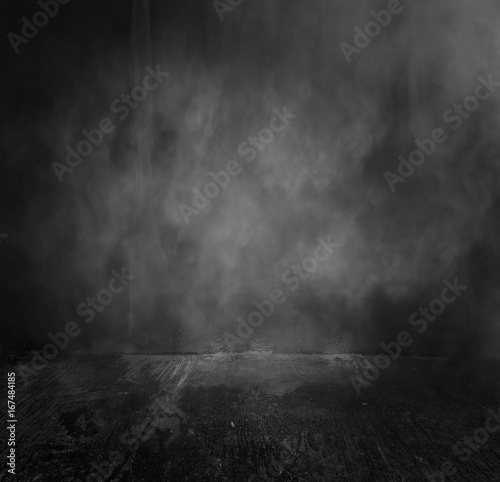 Old concrete wall background with grunge floor for ideas to add into copy space,Horror background