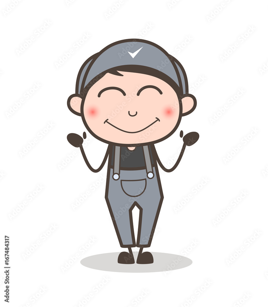 Cartoon Blushing Young Boy Face Vector Illustration Cartoon Blushing Young Boy Face Vector Illustration