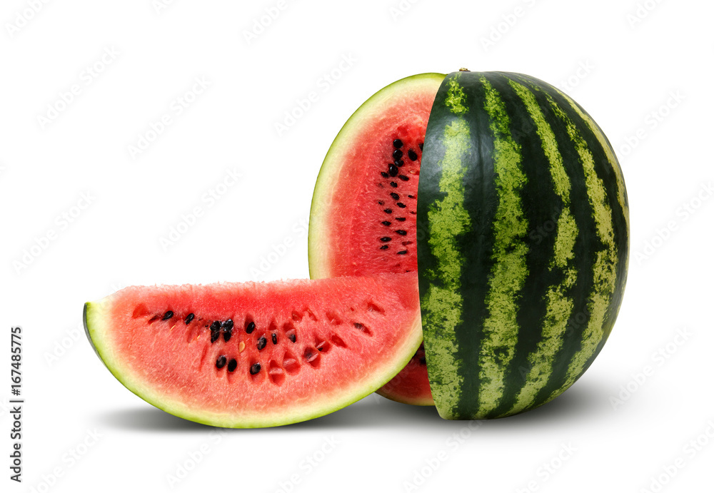  watermelon isolated on white