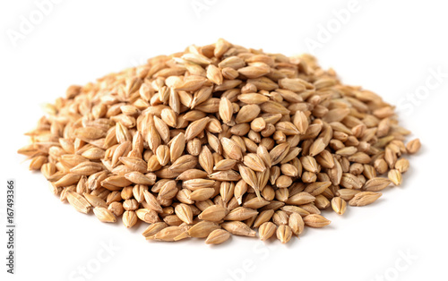 Foto Pile of barley seeds