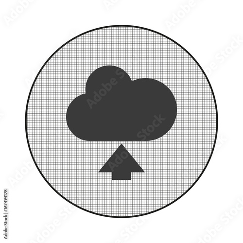 Gitter-Icon Wolke hochladen