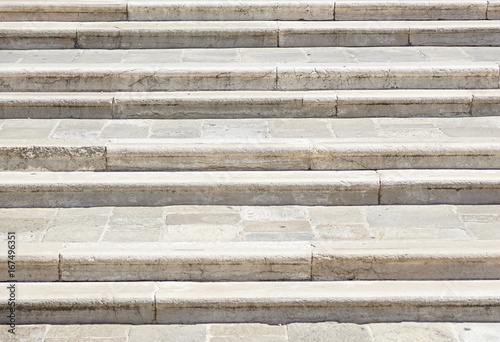 Rocky gray stone stairs perspective pattern texture.