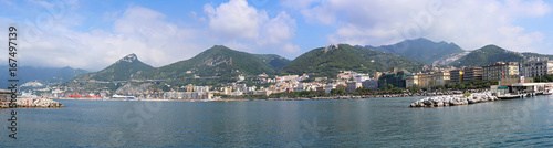 Salerno Town Cityscape Panorama Italy