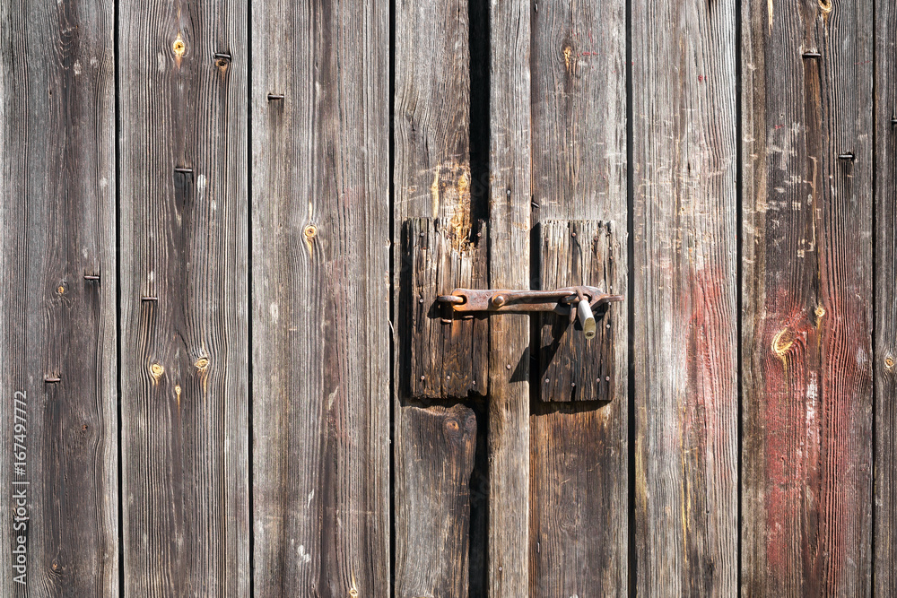 The old wooden door. Background The old wooden door. Background