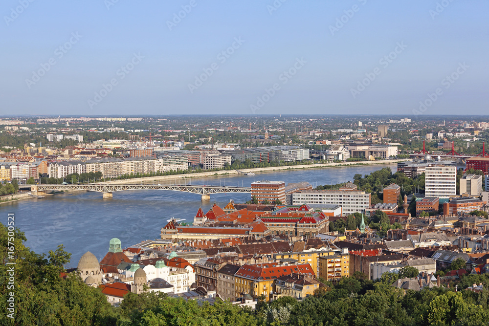 Aerial View of South Budapest Hungary