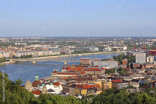 Aerial View of South Budapest Hungary