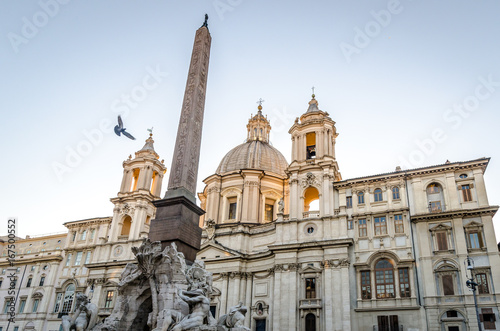 Square in Rome with Obelisk