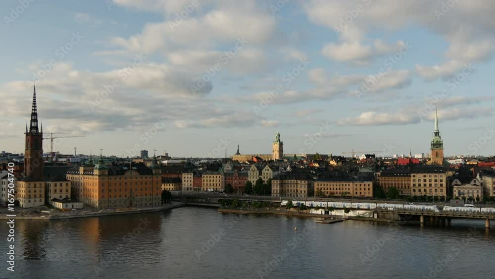View from Sodermalm of Ridderholmen and Gamla Stan in Stockholm Sweden View from Sodermalm of Ridderholmen and Gamla Stan in Stockholm Sweden