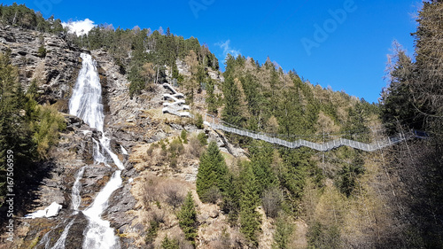 Waterfall in the Austrian Alps photo