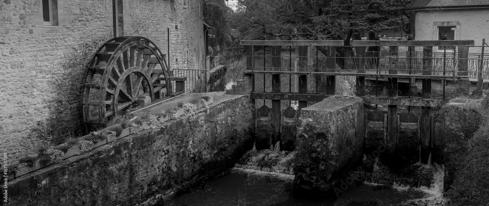 Water at bayeux and a Mill wheel Water at bayeux and a Mill wheel