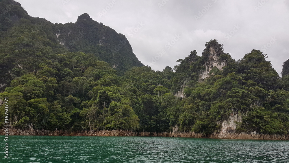 Karst formations in Khao Sok National Park Karst formations in Khao Sok National Park