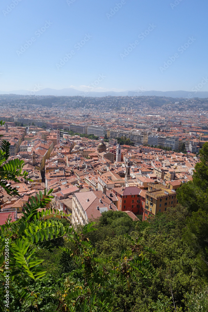Scenery of buildings in Nice 