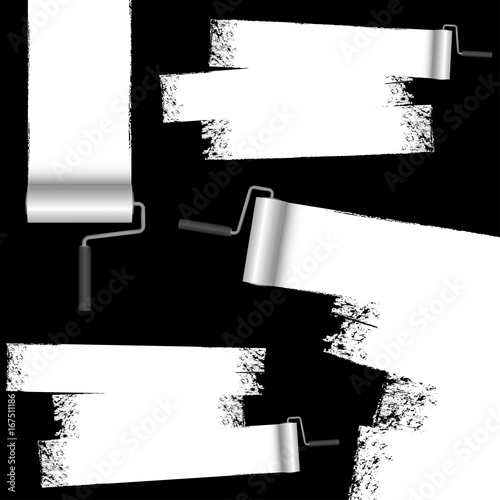 paint roller with markings