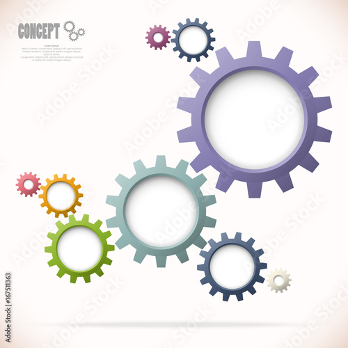 gear wheels business concept graphic