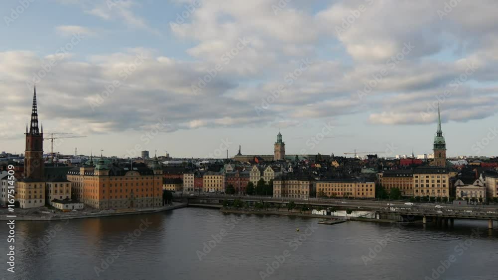Time lapse of Ridderholmen and Gamla Stan in Stockholm Sweden Time lapse of Ridderholmen and Gamla Stan in Stockholm Sweden