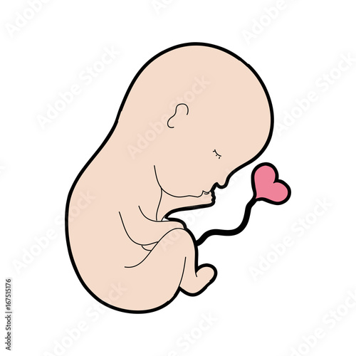 new life and baby with umbilical cord