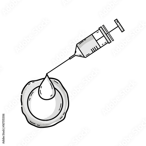 line syringe artificial insemination and biology fertilization