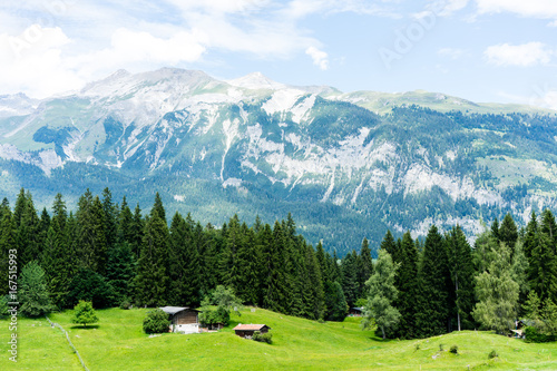 panoramic alps mountain view