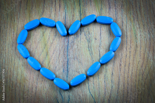 Viagra Generic blue pills photo