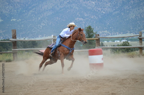 Cowgirl Barrel Racing