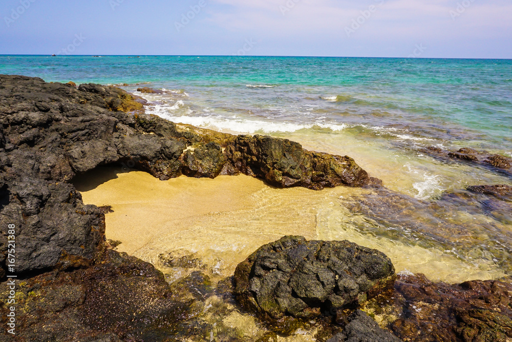 Hawaii's Kona Beach on the Big Island Hawaii's Kona Beach on the Big Island