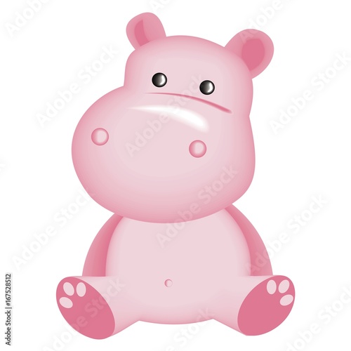 pink hippopotam