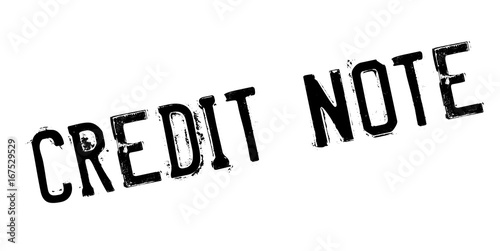 Credit Note rubber stamp. Grunge design with dust scratches. Effects can be easily removed for a clean, crisp look. Color is easily changed.