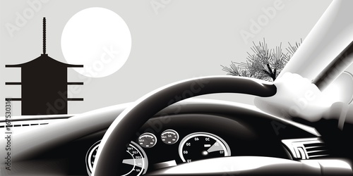 Traveling by car