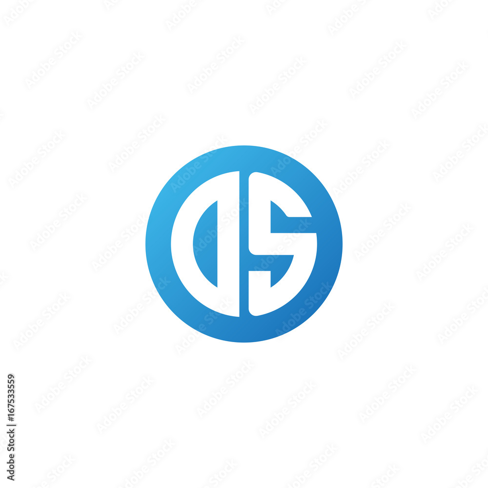 Initial letter DS, rounded letter circle logo, modern gradient blue color
Initial letter DS, rounded letter circle logo, modern gradient blue color