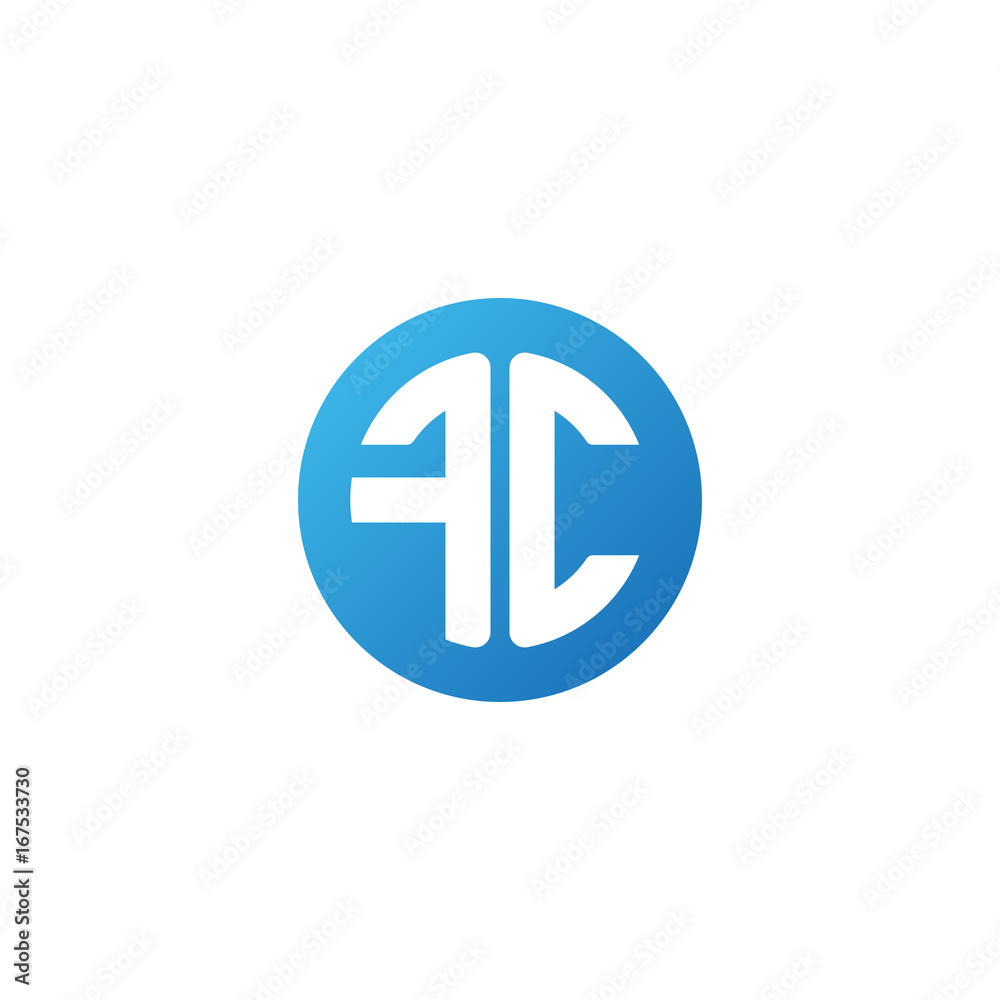 Initial letter FC, rounded letter circle logo, modern gradient blue color
Initial letter FC, rounded letter circle logo, modern gradient blue color