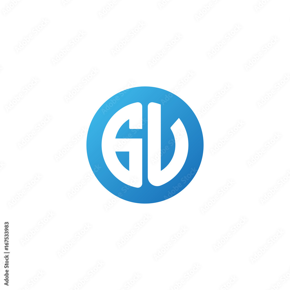 Initial letter GU, rounded letter circle logo, modern gradient blue color
Initial letter GU, rounded letter circle logo, modern gradient blue color