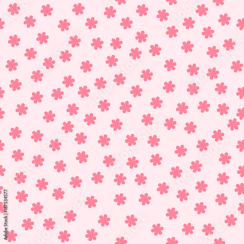 Flower background. Seamless vector pattern
