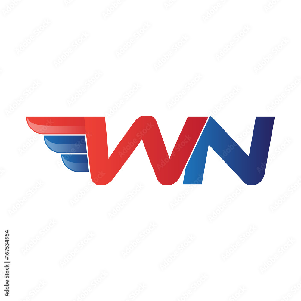fast initial letter logo vector wing fast initial letter logo vector wing