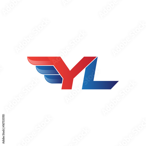 Free Download fast initial letter logo vector wing - GFXLoad