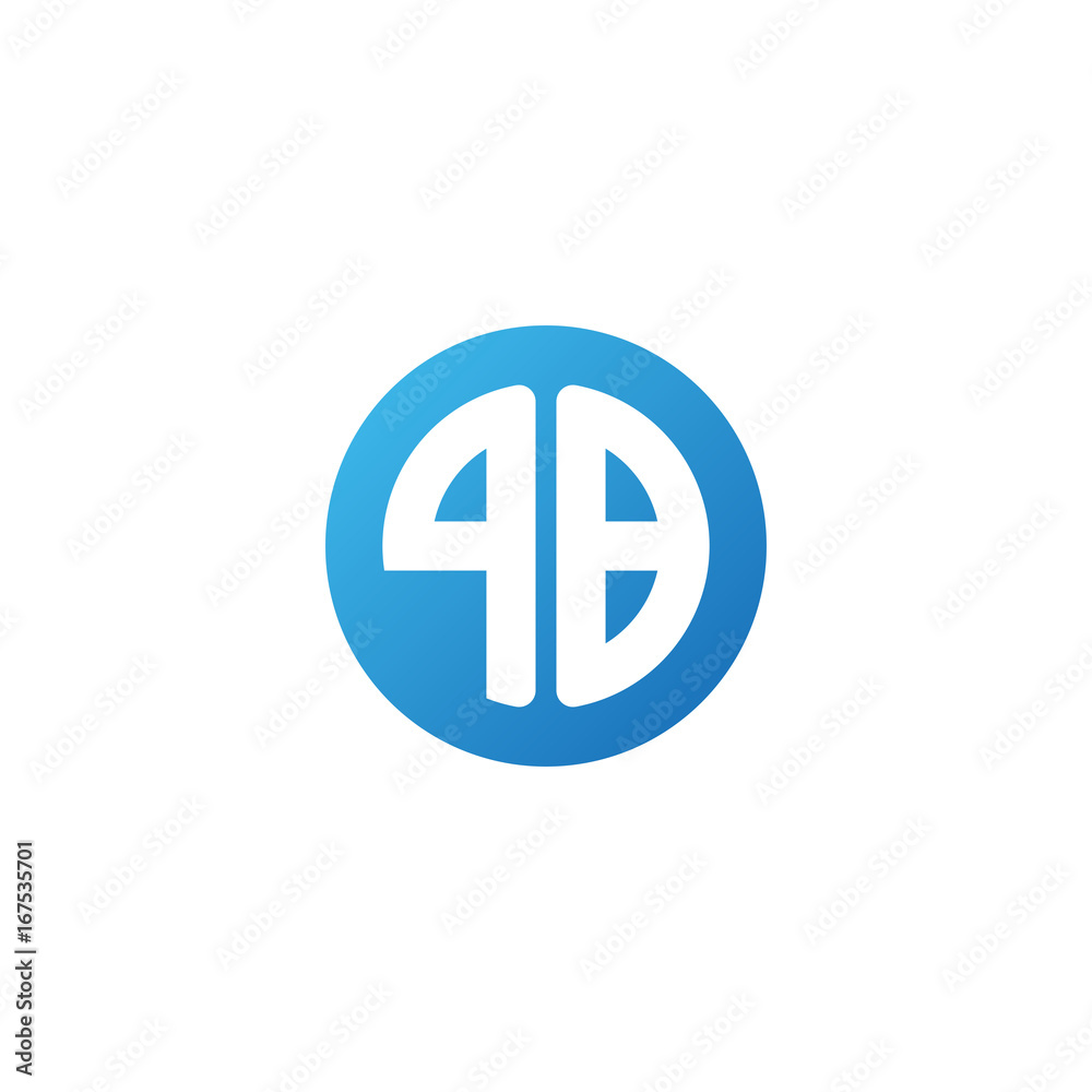 Initial letter PB, rounded letter circle logo, modern gradient blue color
Initial letter PB, rounded letter circle logo, modern gradient blue color