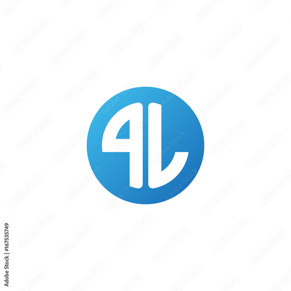 Initial letter PL, rounded letter circle logo, modern gradient blue color
Initial letter PL, rounded letter circle logo, modern gradient blue color