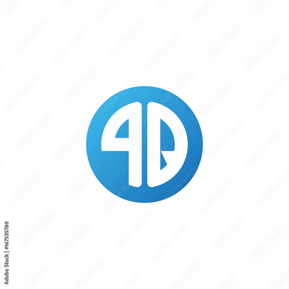 Initial letter PQ, rounded letter circle logo, modern gradient blue color
Initial letter PQ, rounded letter circle logo, modern gradient blue color