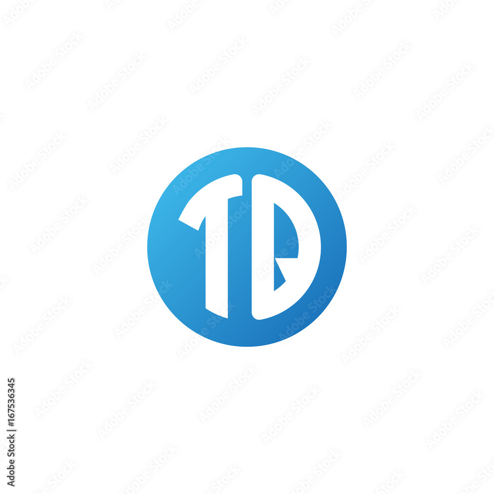 Initial letter TQ, rounded letter circle logo, modern gradient blue color
Initial letter TQ, rounded letter circle logo, modern gradient blue color
