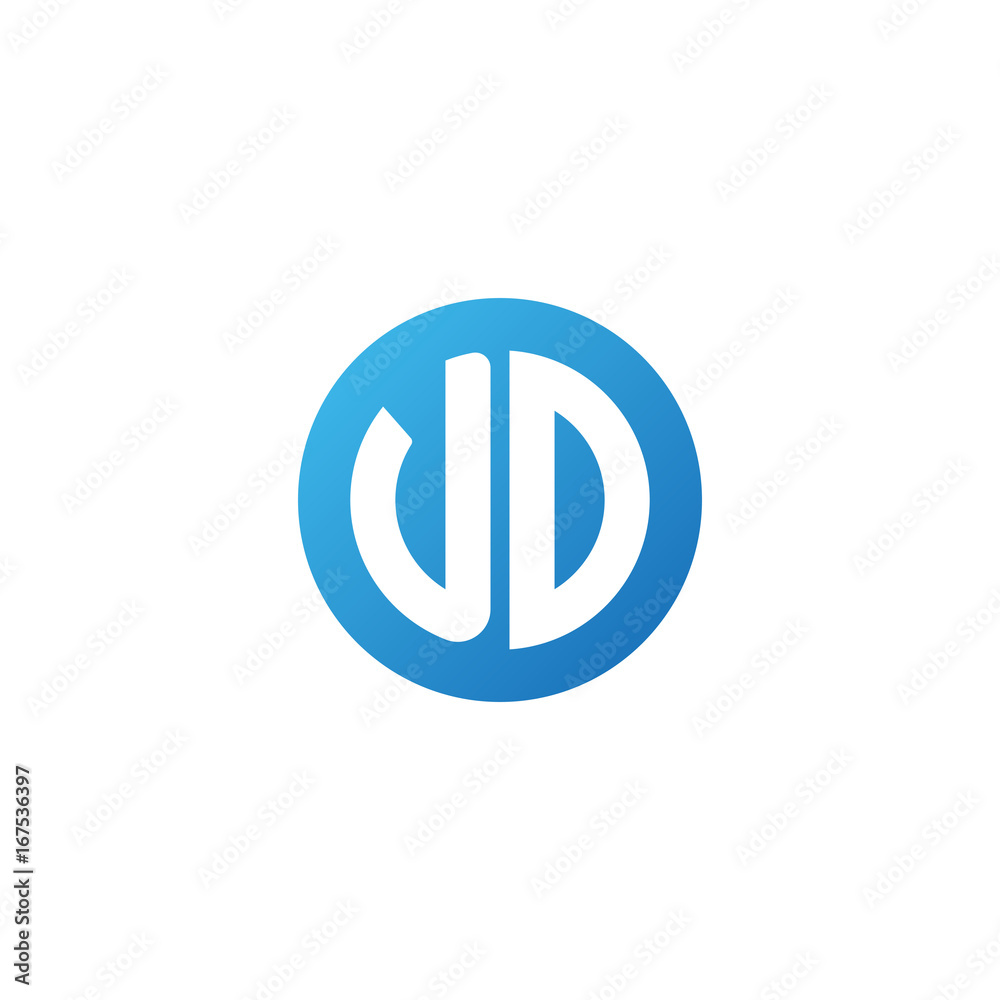 Initial letter UD, rounded letter circle logo, modern gradient blue color
Initial letter UD, rounded letter circle logo, modern gradient blue color