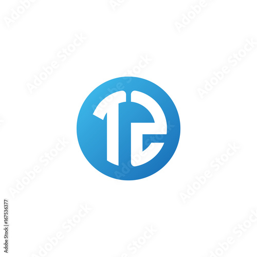 Free Download Initial letter TZ, rounded letter circle logo, modern gradient blue color	
 
 - GFXLoad