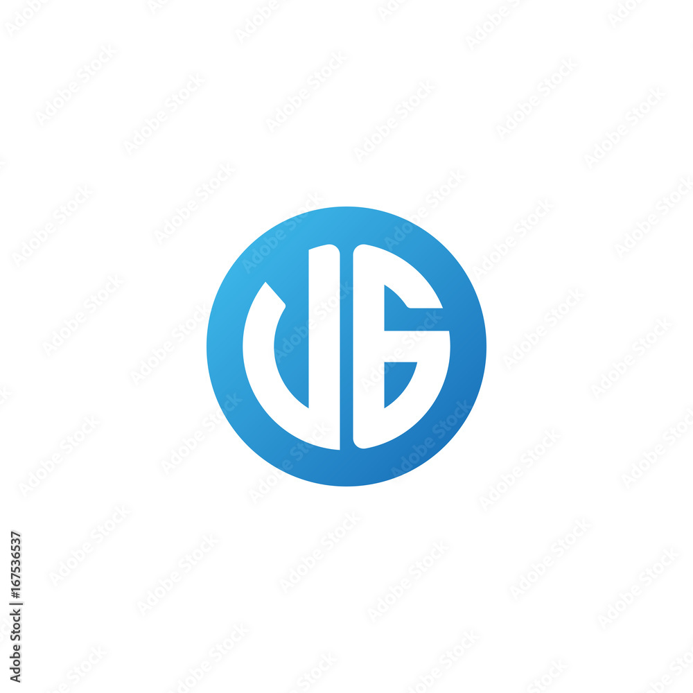 Initial letter VG, rounded letter circle logo, modern gradient blue color
Initial letter VG, rounded letter circle logo, modern gradient blue color