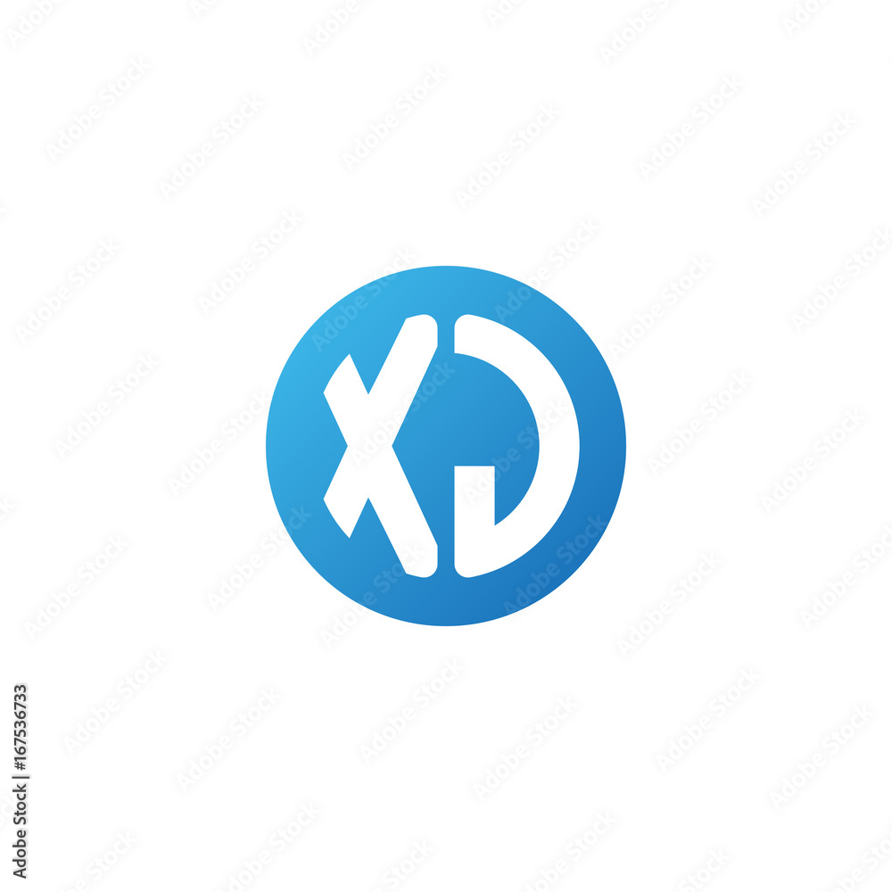 Initial letter XJ, rounded letter circle logo, modern gradient blue color
Initial letter XJ, rounded letter circle logo, modern gradient blue color