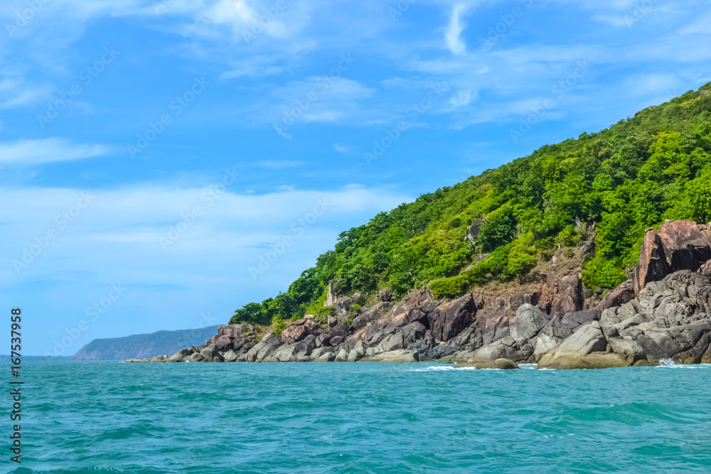 Beautiful Sea Green Waters of South Goa, India Beautiful Sea Green Waters of South Goa, India